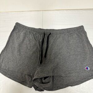 Champion Heather Grey Athletic Shorts with Elastic Waistband
